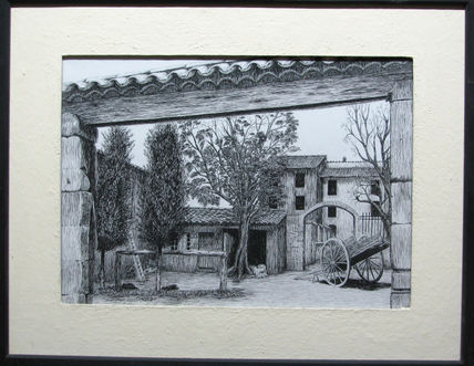 Dibujo a tinta...
