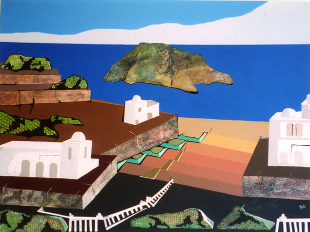 Jávea Acrylic Canvas Landscaping