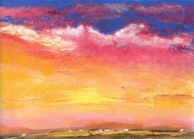 Paisaje colorín Pastel Paper Landscaping