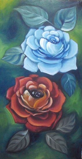 rosas Oil Canvas Floral Painting