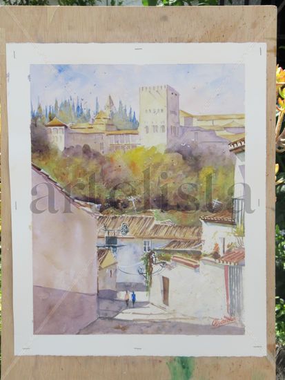 Placeta toqueros Watercolour Canvas Landscaping