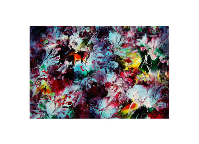 pintura-abstract floral Acrylic Others Landscaping