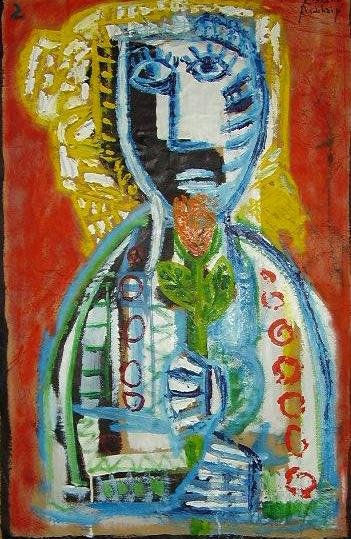 mujer y flor 2