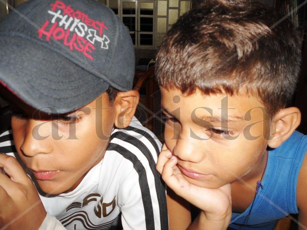Mis amigos Victor y Hiomar