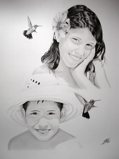 Retrato hermanos Pencil