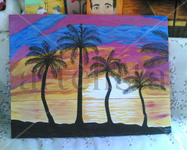 amanecer Acrylic Canvas Landscaping