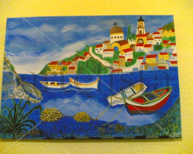 un paseo en barco Acrylic Canvas Marine Painting