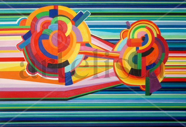 Las cosas que habrían pasado si Frank Stella  hubiese trabajado una de sus series partiendo de Rober