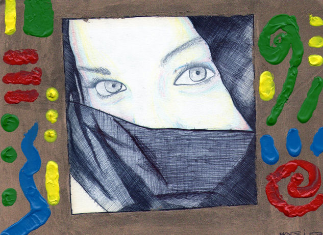 Los colores de la vida (Lineas, puntos y espirales de la juventud) Mixed Media