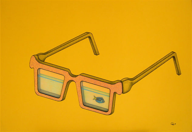 Gafas-Pecera Mixed Media