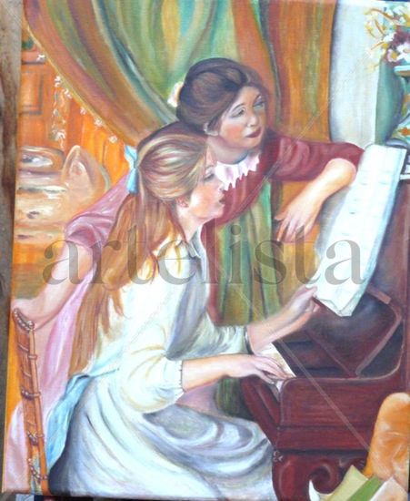 REPLICA DE A.RENOIR NIÑAS AL PIANO Oil Canvas Others