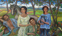 Familia en el campo