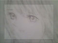 Girl with eyes sad