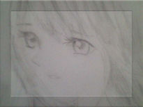 Girl with eyes sad