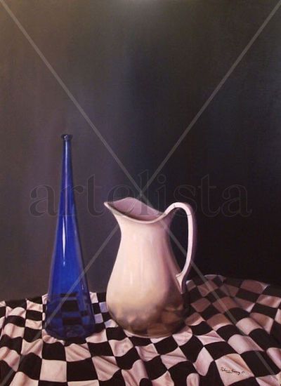 Bottle and pitcher Oil Canvas Others