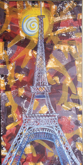 Paris Mixed media Canvas Others