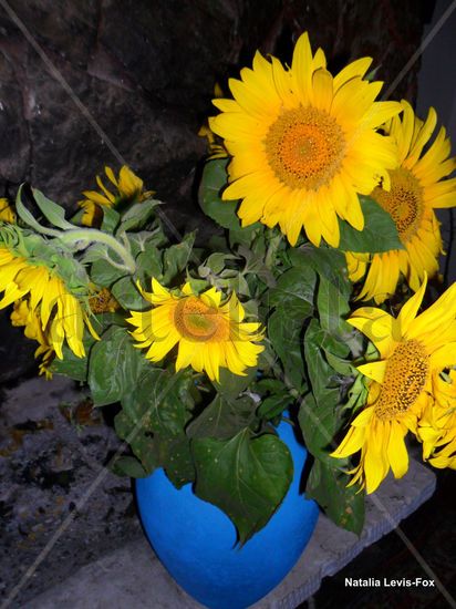 Sunflower on the fireplace Glamour Color (Digital)