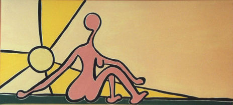 Mujer y sol