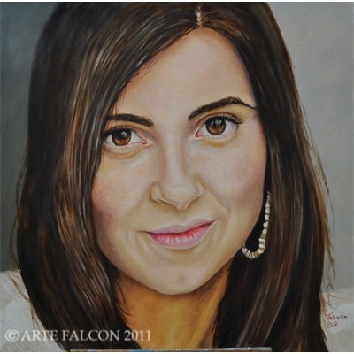 Tamara Oil Panel Portrait