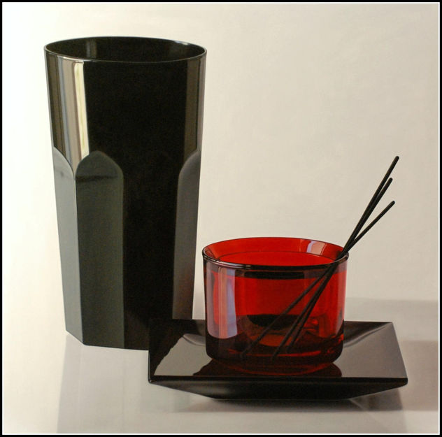 Elegance in black and red