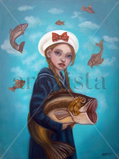 " Big fish" Oil Canvas Landscaping