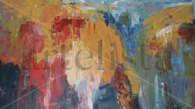 Abstracción de montes Acrylic Canvas Landscaping