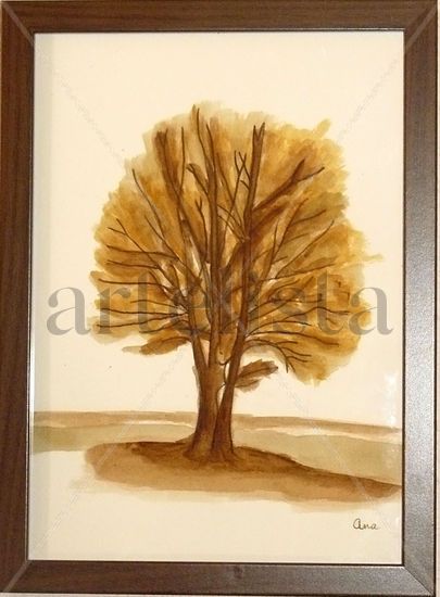 arbol de otoño Ink Paper Landscaping