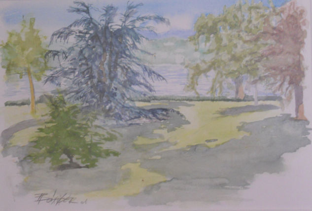 Jardin ingles Watercolour Paper Landscaping