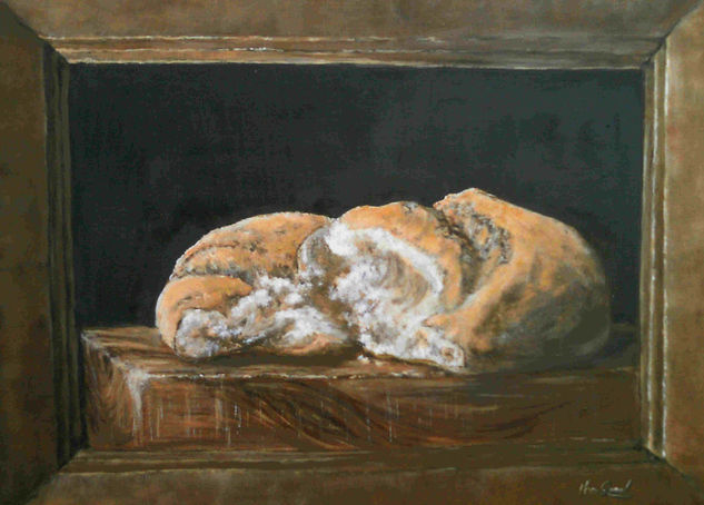 Hogaza. Oil Panel Still Life Paintings