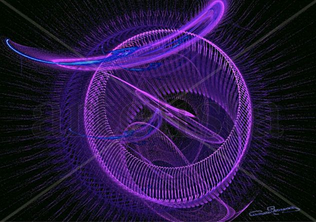 CIRCUNFERENCIAS  COSMICAS  EMITIENDO    LUZ  VIOLETA.