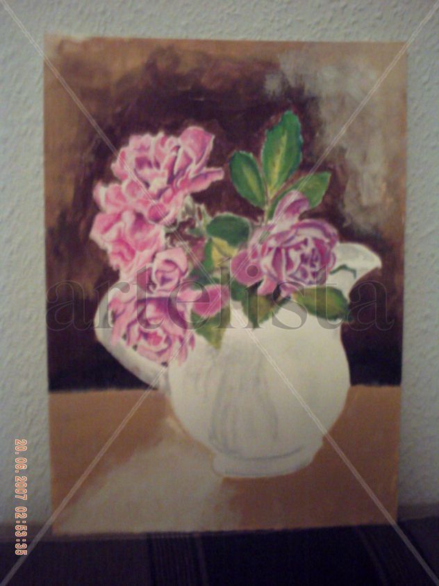 Bodegon con flores I
