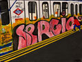 PINTURA ACRILICA AUTOR SERGIO M DEDICADA A MUELLE (GRAFFITI)