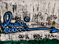 PINTURA ACRILICA AUTOR SERGIO M DEDICADA A MUELLE (GRAFFITI)