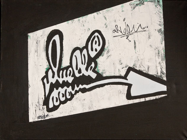 PINTURA ACRILICA AUTOR SERGIO M DEDICADA A MUELLE (GRAFFITI)