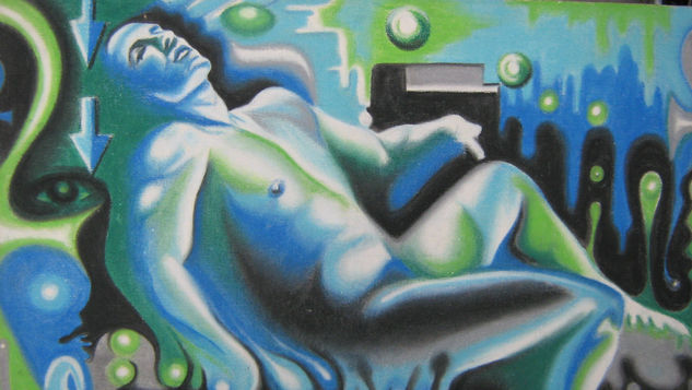 mundo sumergido Pastel Lienzo Desnudos