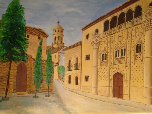 El palacio de Jabalquinto Oil Canvas Landscaping