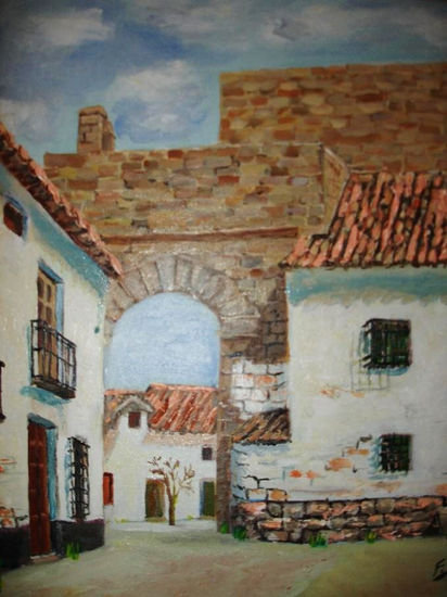 puerta de Ubeda , Baeza años 70 Oil Canvas Landscaping