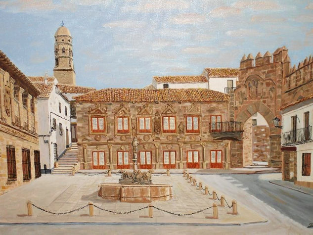 plaza de los leones Oil Canvas Landscaping