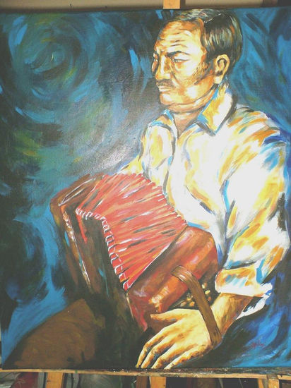 manos del músico Oil Canvas Figure Painting