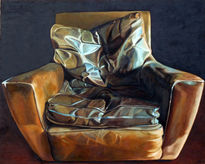 Leather armchair