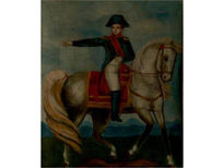 Napoleon riding a...