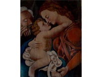 Holy Family oil...