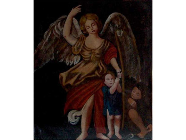 The Guardian Angel oil painting on canvas