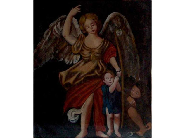 The Guardian Angel oil painting on canvas Oil Canvas Figure Painting