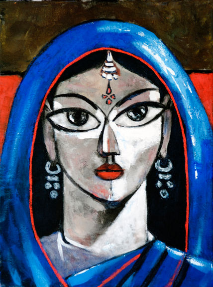 Ojos de mujer india