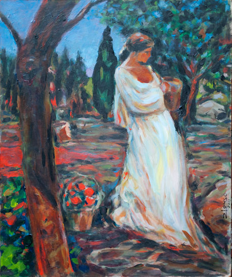 PASEO CLÁSICO Acrylic Panel Figure Painting