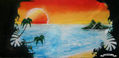 blazing sun