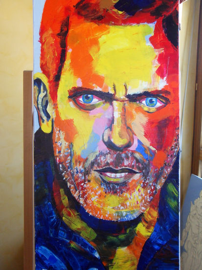 Dr. House Oil Canvas Portrait