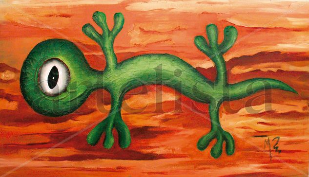 El Lagarto Acrylic Canvas Animals