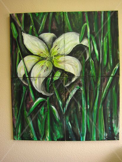 Sin Título Oil Canvas Floral Painting